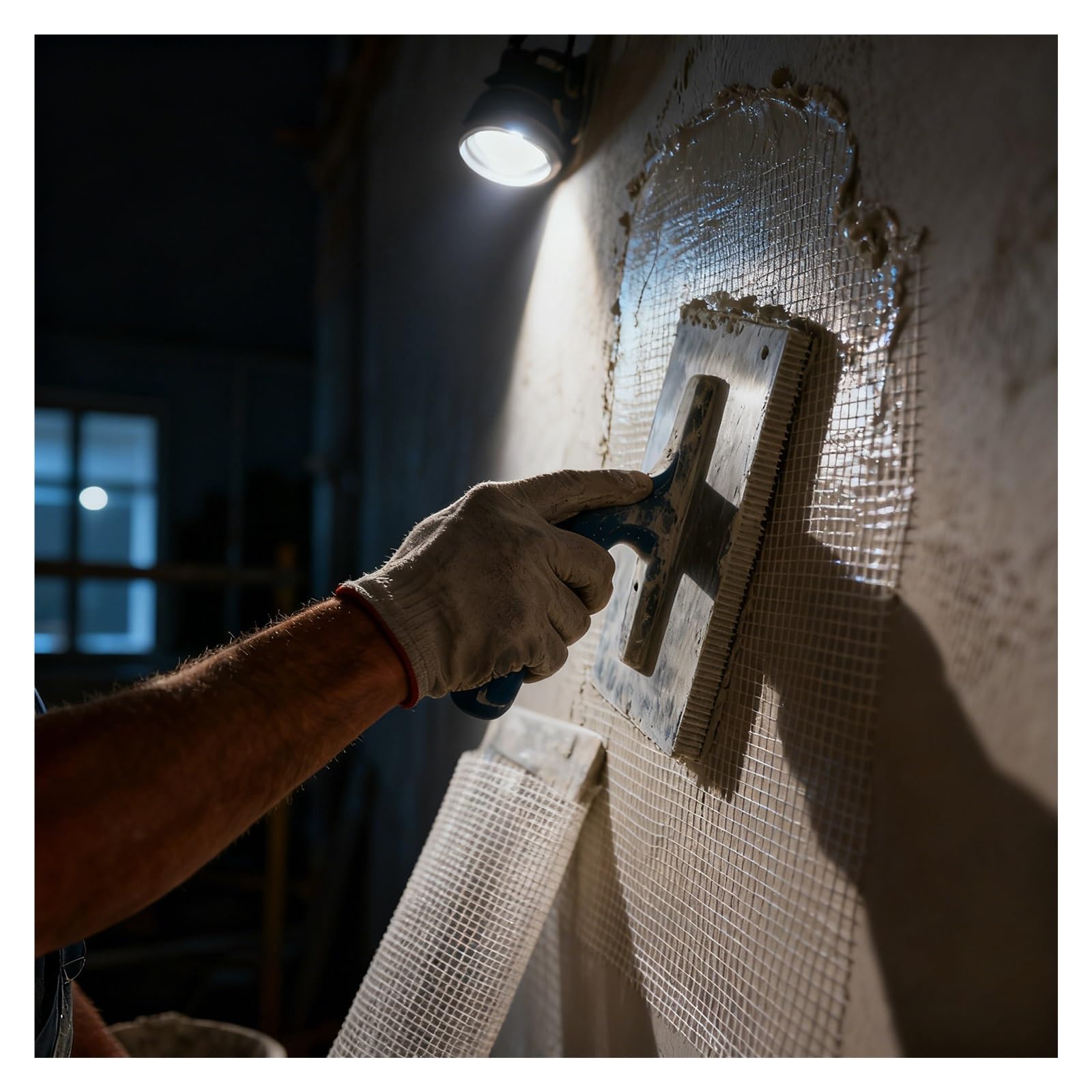 PBWERIGL Fiberglass Mat Fibreglass, White Fiberglass Mesh Roll Multiple Sizes For Concrete Reinforcement And Stucco Repair(Hole 0.6cm L 50m)