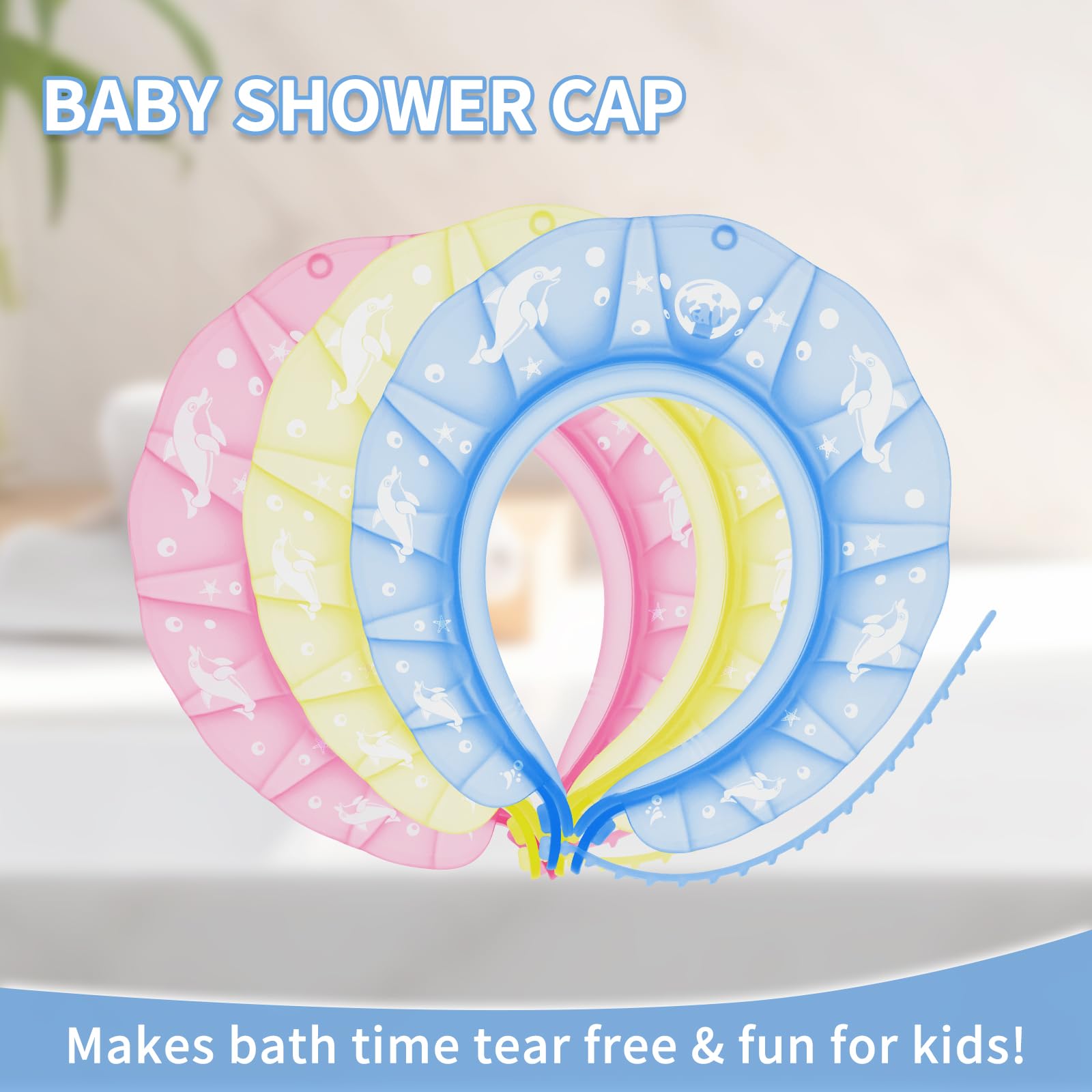Kair Baby Bath Visor Soft Silicone Shower Cap for Kids