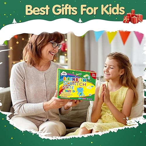 Miniatura 5 de ZMLM Rainbow Scratch Party Favores Niños Regalos de Cumpleaños Juguete a Granel Scratch Art Notebook Paquete de 24 Papel Rascar Recuerdos de Fiesta