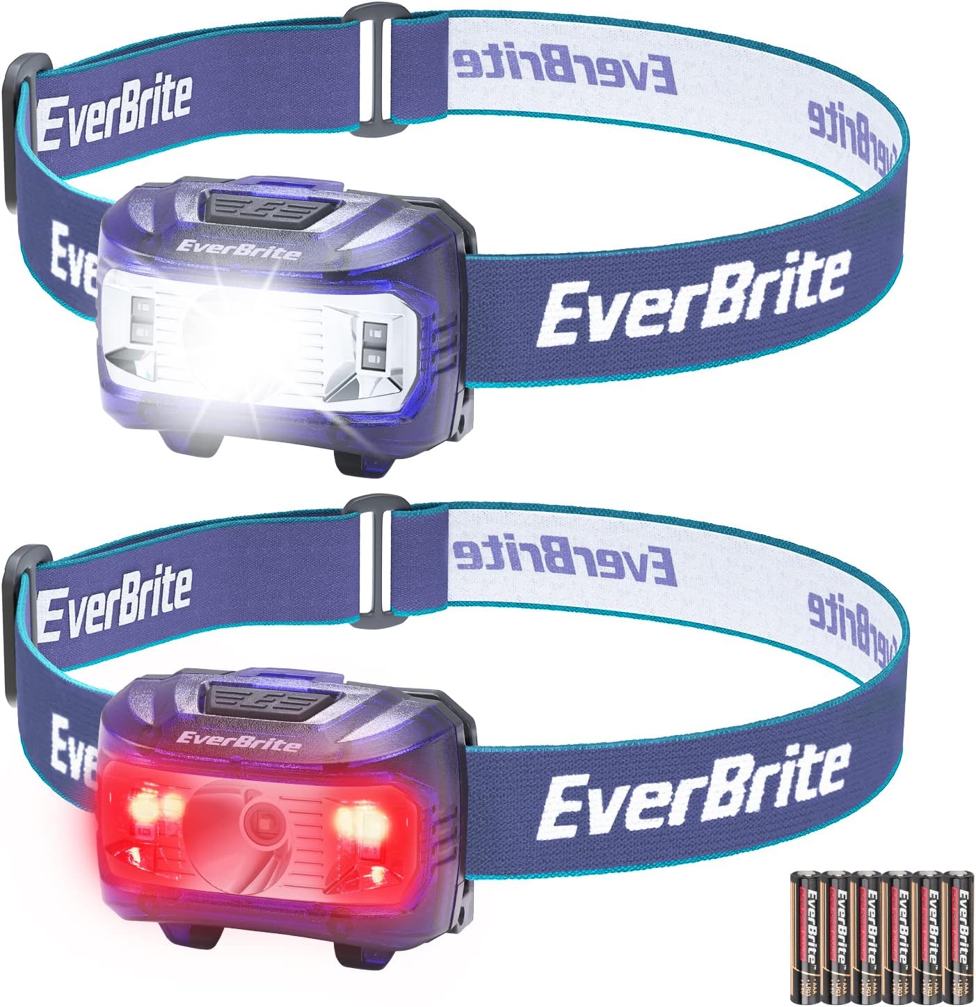 EverBrite 6-Pack LED Flashlight and 2-Pack LED Headlamp - Amazon.com