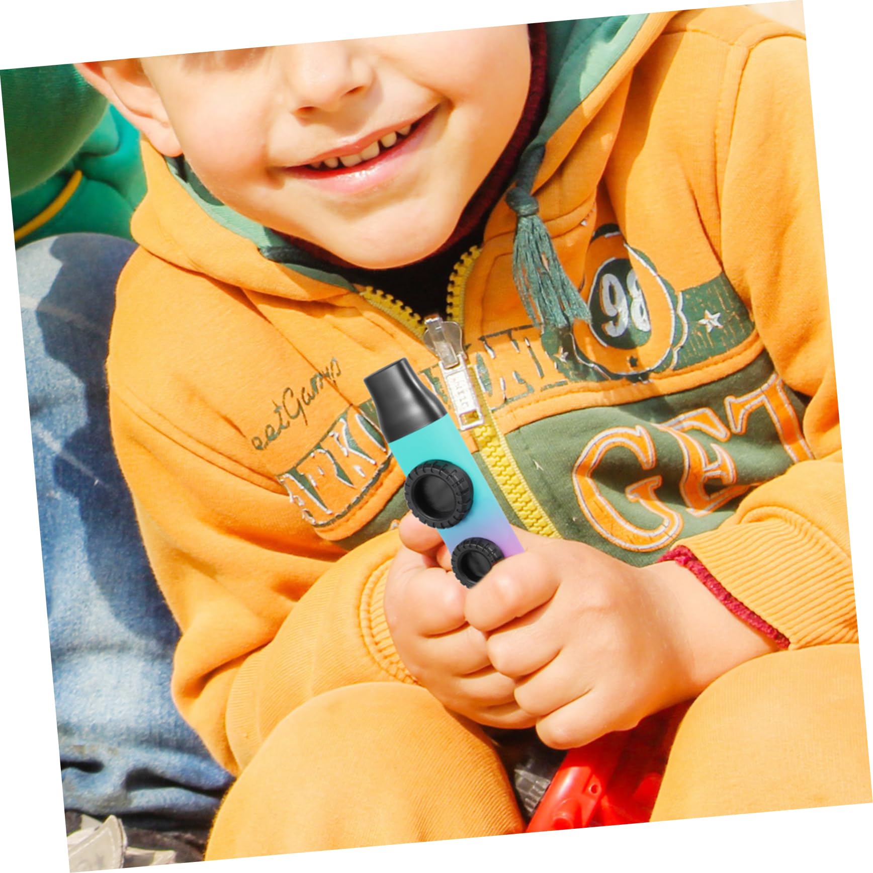 TOGEVAL Two-hole Kazoo Party Toy Musical Instrument for Boys and Girls Adults Adjustable Tone Portable Kazoo Case