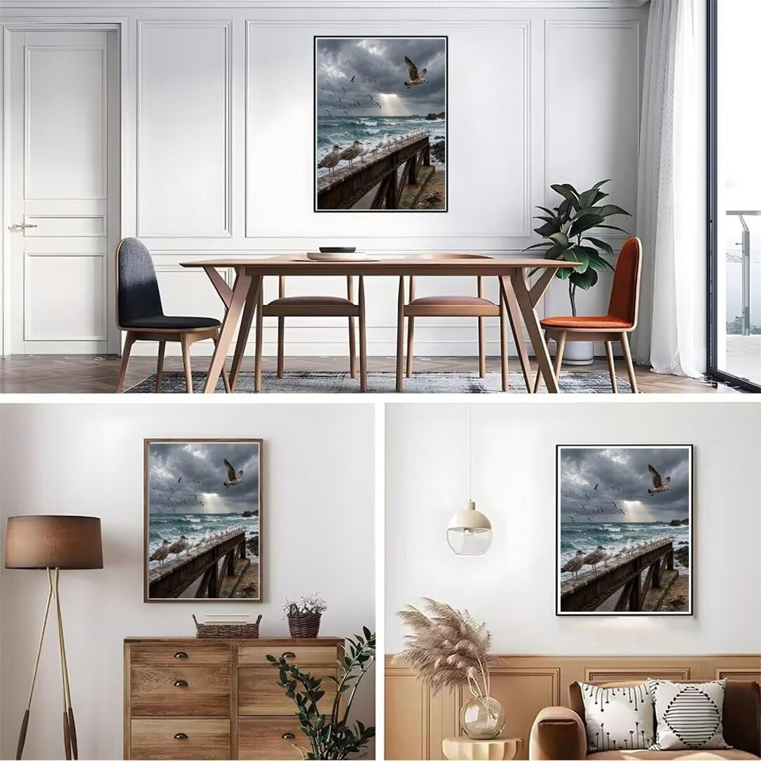 Diamond Painting Gaviota, Manualidad Creativa y Relajante 80x100cm C8-126