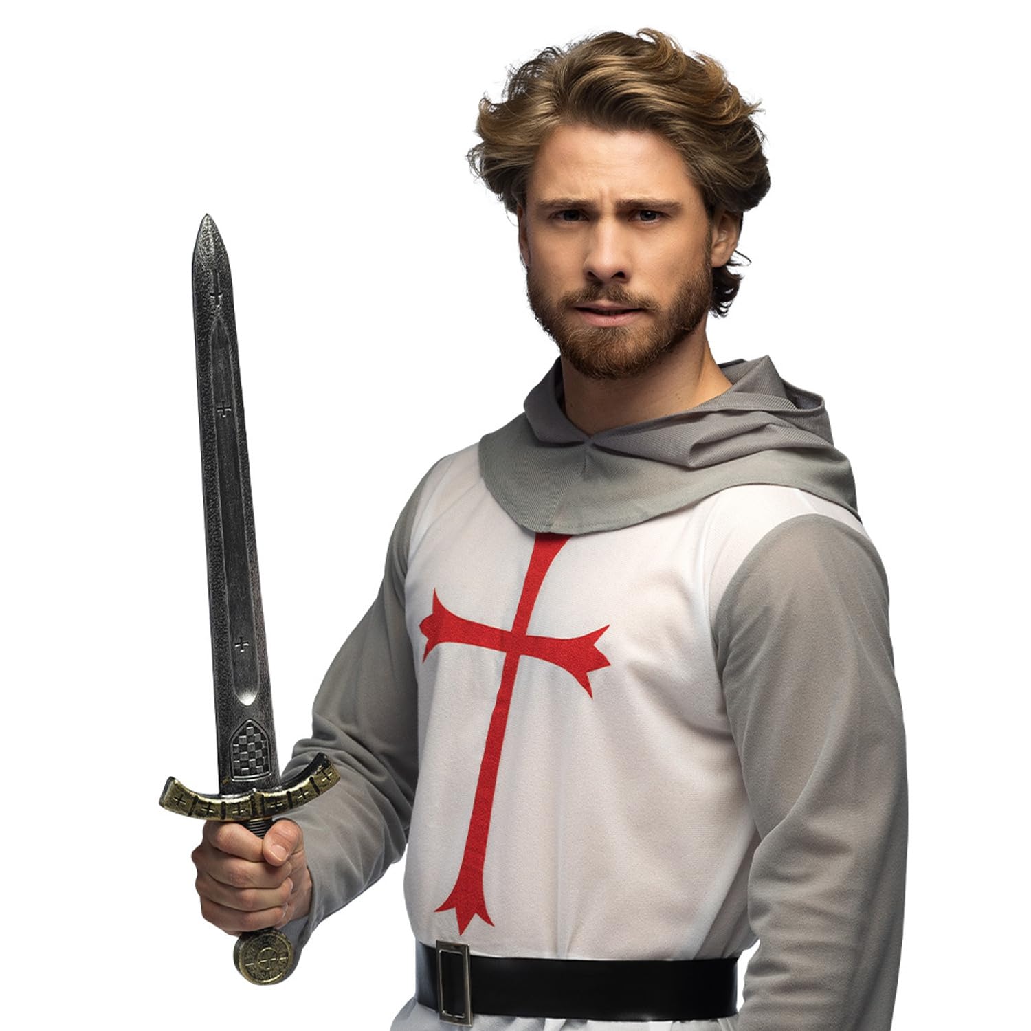 Boland - Set de espada de caballero, espada 61 cm, para adultos y niños, accesorios para disfraces de caballero, carnaval, disfraces, juegos de rol y fiestas temáticas