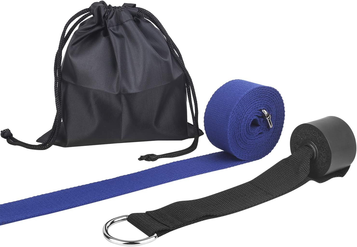 Adjustable Leg Stretcher Lengthen Ballet Stretch Band - Easy Install on Door Flexibility Stretching Leg Strap Great Cheer Dance Gymnastics Trainer Stretching Equipment (Dark Blue)