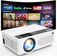 Vista 9 de TMY Mini proyector, proyector Bluetooth mejorado con pantalla, proyector portátil Full HD de 1080P, proyector de películas compatible con TV Stick