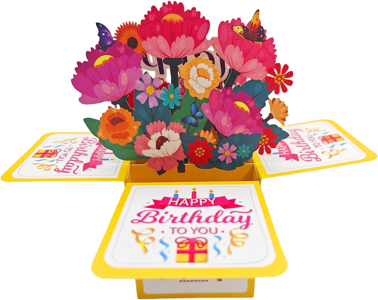 3D Pop Up Birthday Cards,Birthday Pop Up Greeting Cards Laser Cut Happy Birthday Cards Including Envelopes Best for Mom,Wife,Sister, Boy,Girl,Friends 1 Pack - Image 7