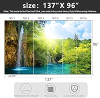 Vista 61 de Gold Modern Feather Fabric Wallpaper Living Room Bedroom Bathroom Large Wall Mural- 137"x96"（ not Peel and Stick）