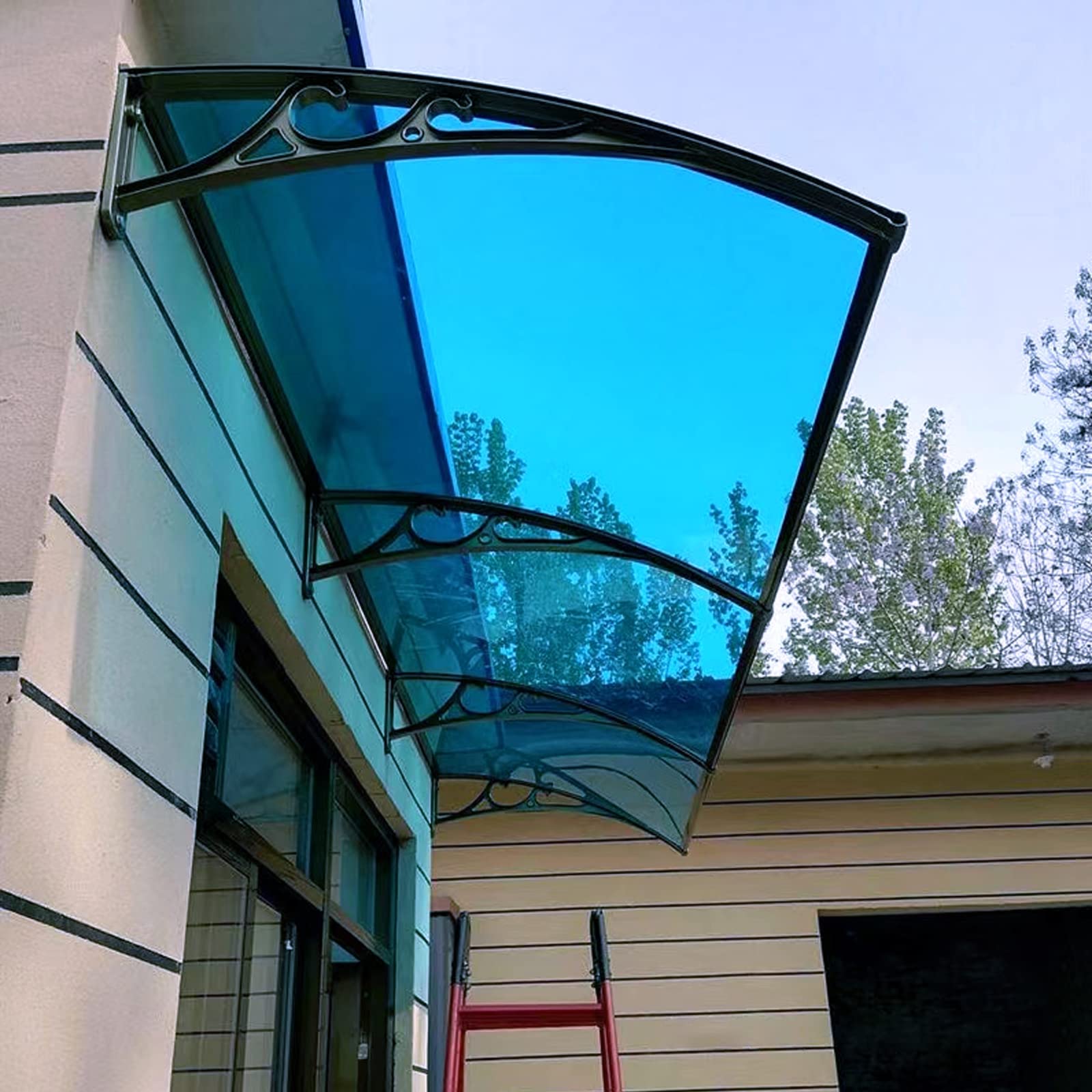 Türen und Fenster, Markisen, Fenstermarkisen, Polycarbonatschuppen, Bogenmarkisen, Vordächer, Dächer, Außentüren und Aluminiumrahmen für Garagen, Balkone, Fenster,60x160cm/24x63in