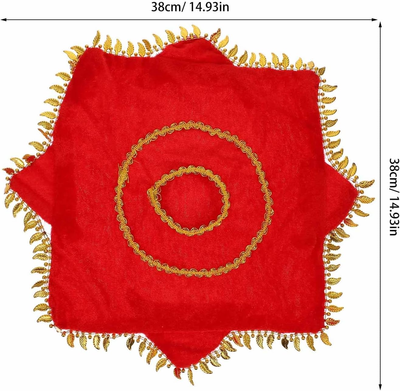 FRCOLOR 4 pack Chinese Dance Handkerchiefs Red Dance Performance Towel Props for Yangko Rotating Stage Handkerchiefs for Kids and Adults Lightweight Square Cloth