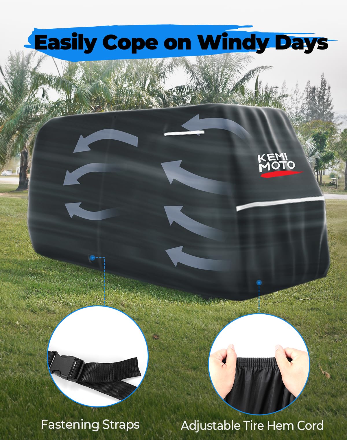 KEMIMOTO Copertura per carrello da golf 600D resistente alle intemperie