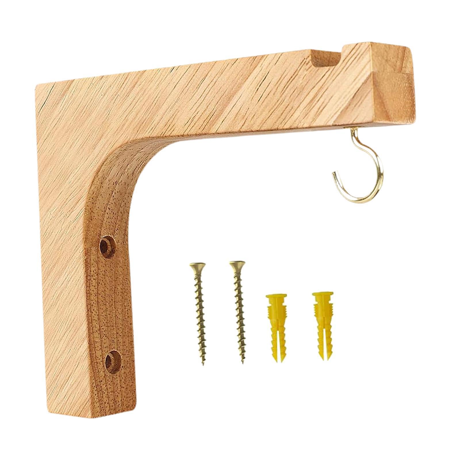 CYDZSRA Stylish Indoor Outdoor Wooden Plant Holder Hooks Functional Wall Bracket for Flower Pots Lanterns Whether Indoors Or Outdoors Flower Basket Hook Easy