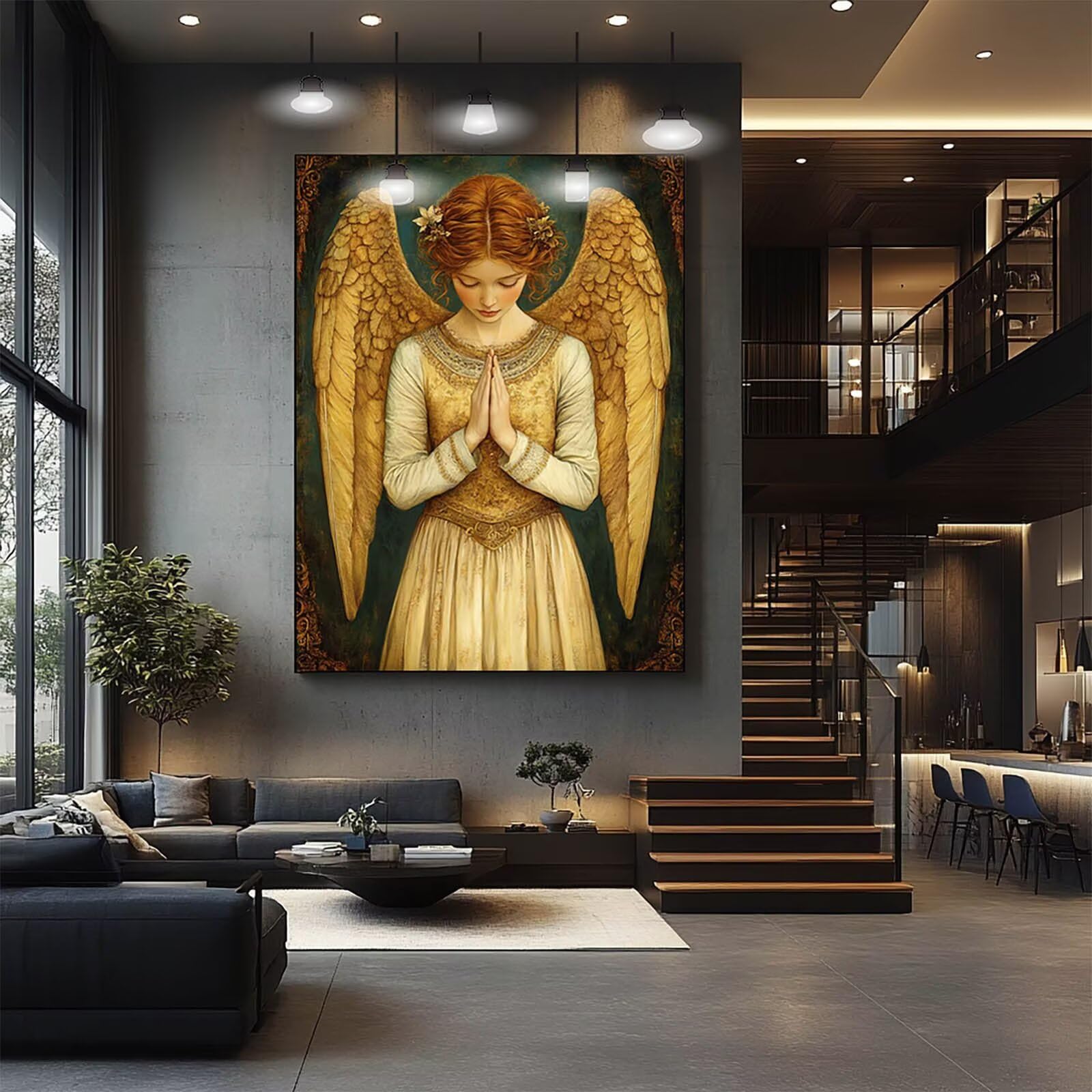 DIY diamentowe malowanie anioł 100 x 135 cm pełne wiertło diamentowe malowanie dorośli dzieci haft krzyżykowy malarstwo według numeru zestaw skrzydła diamentowe zestawy artystyczne, do dekoracji ścian