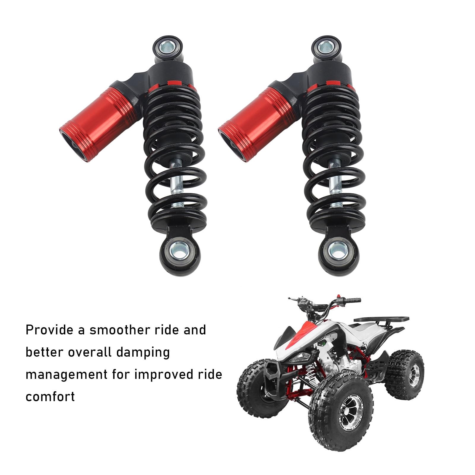 Dpofirs Amortyzatory ze Stopu Aluminium 180 Mm Zaawansowane Zawieszenie Motocyklowe do Skutera Terenowego Electromobile