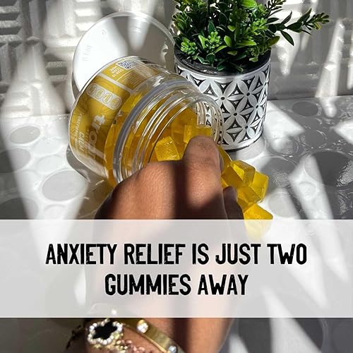 Miniatura 5 de Tspacious - Gomitas calmantes Reishi con sabor natural a piña y melocotón, sin gelatina, sin gluten y vegetarianas, 60 unidades