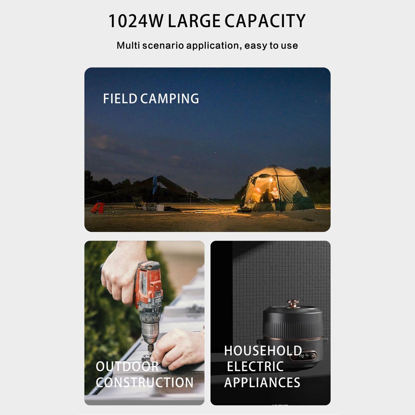 Wielofunkcyjny 220V1000W Zewnętrzny magazyn energii Zasilacz 32000Mah Pojemność Outdoor Camping Zasilanie awaryjne