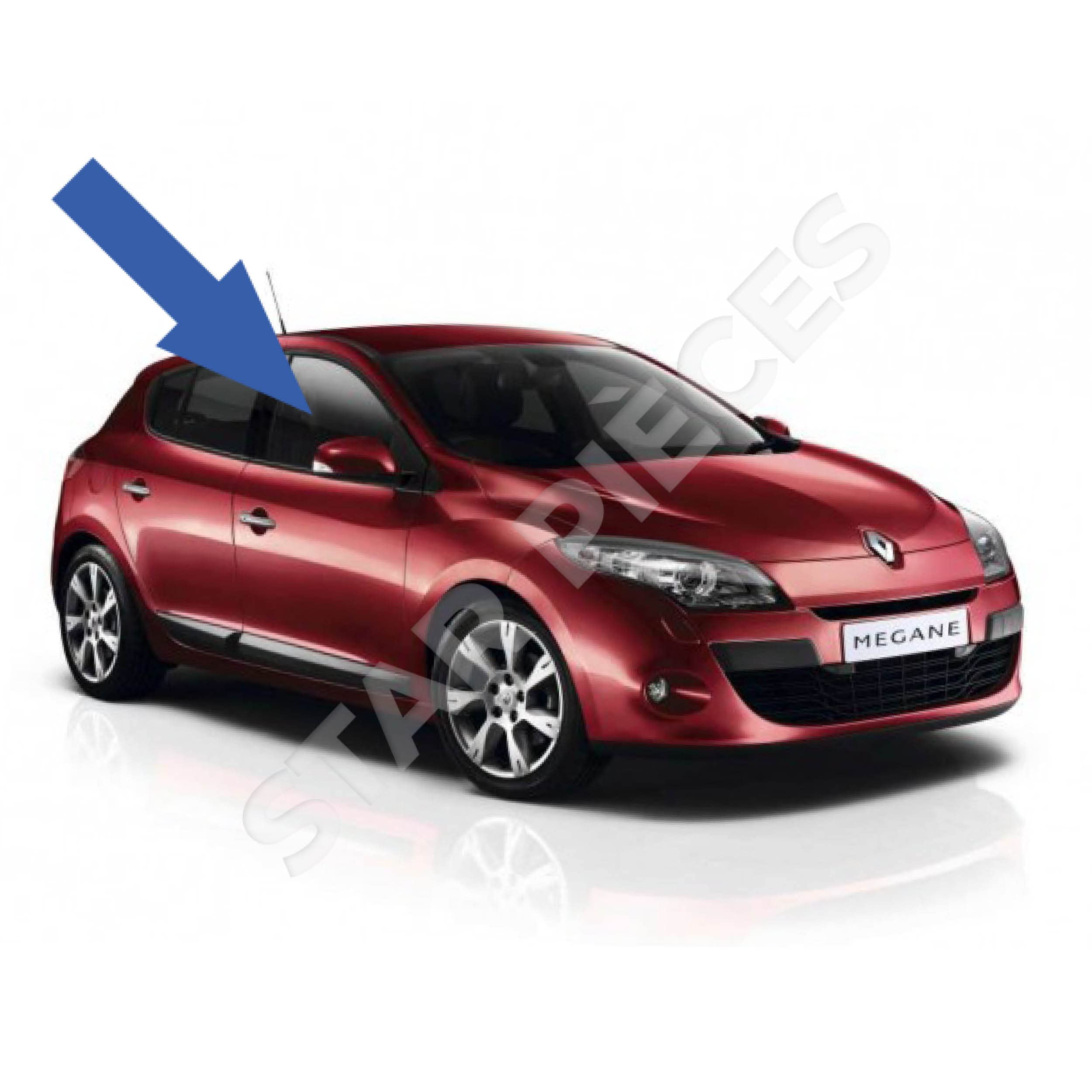 STARKIT PERFORMANCE Leve vitre compatible pour Megane 3 (2008-2016) AVANT DROIT (passager) (5 portes) 807200001R, 807203154R