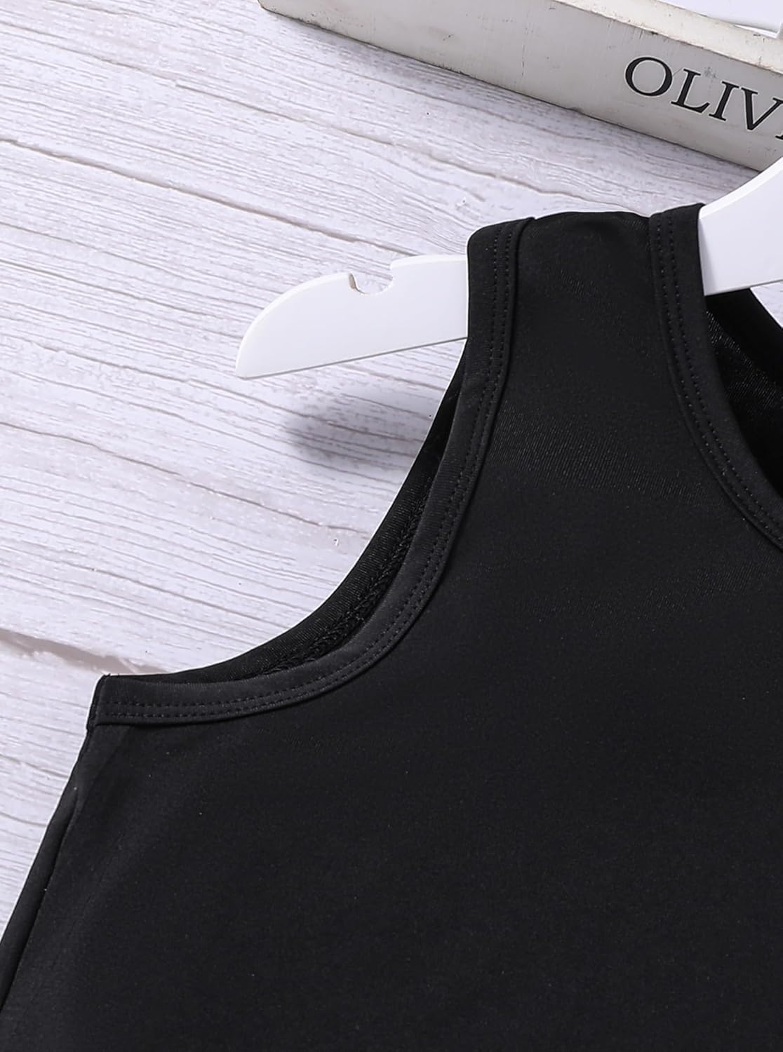 Girls' 2 Piece Outfits Sleeveless Crop Tank Tops and Cargo Pants Clothing Set - Image 3