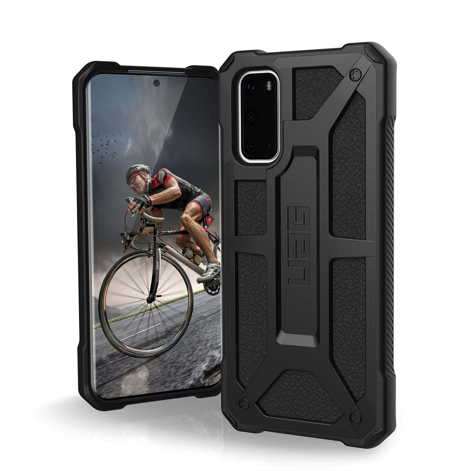 URBAN ARMOR GEAR UAG-GLXS20-P-BK Shockproof Case for Galaxy S20, Black Monarch-Black