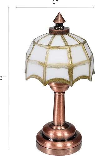 Miniatura 5 de Mini lámpara de acento de mesa de casa de muñecas, iluminación en miniatura LED para decoración de casa de muñecas, accesorios de luz funcionales