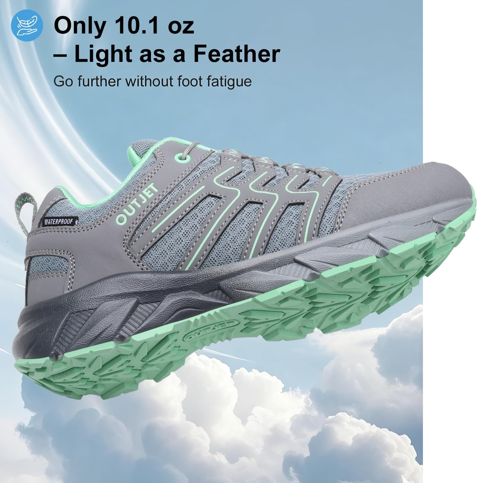 Chaussures de randonnée Femme imperméables Respirantes et légères à laçage Rapide