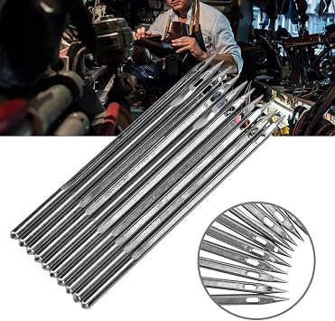 HEEPDD 10 Pcs Stainless Steel Shoe Repairing Machine Needle
