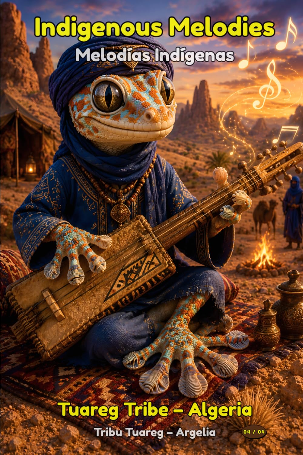 Indigenous Melodies —Tuareg Tribe: A Native–Inspired Coloring Book