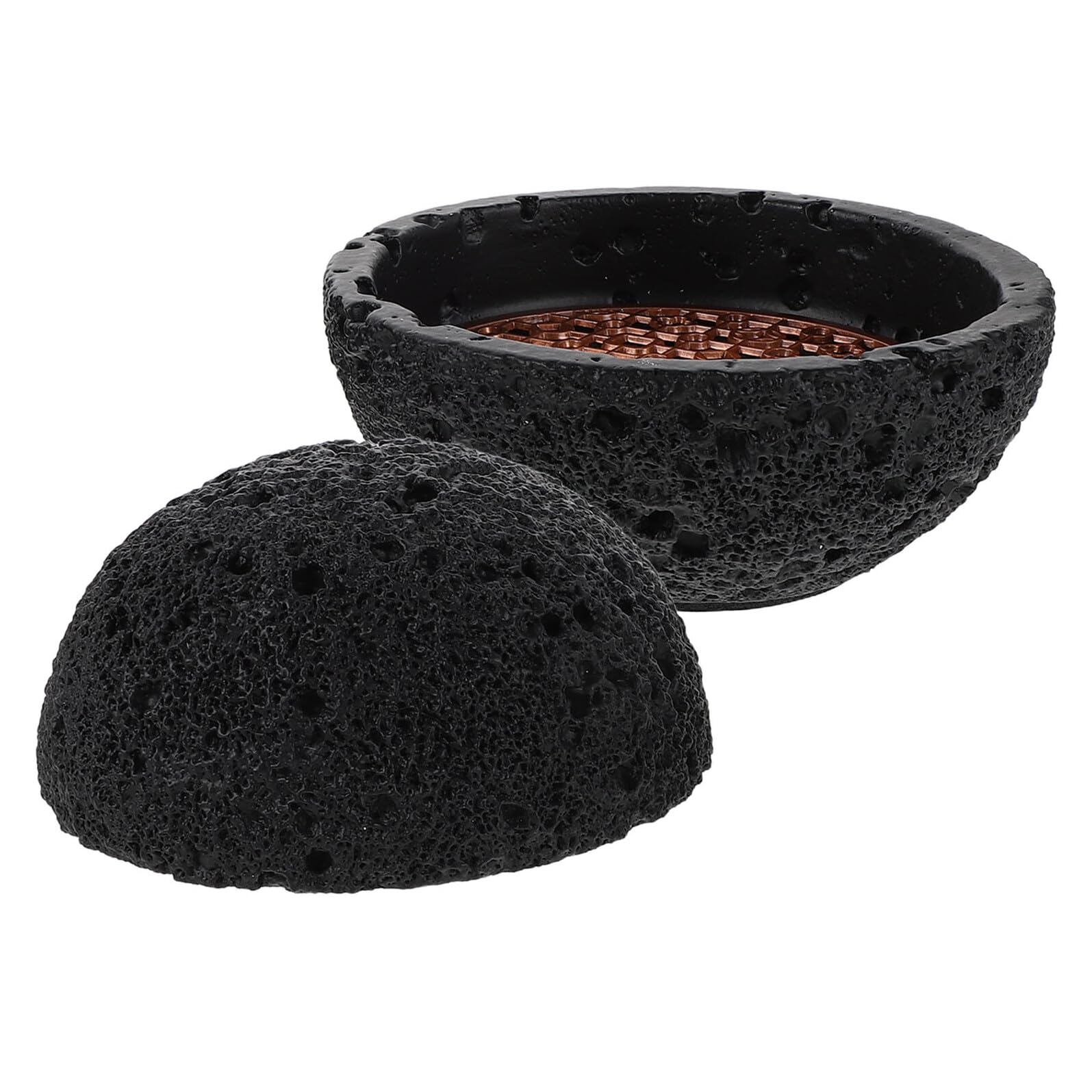 Plateau dessert fruit et céréales au design de cratères de météorite