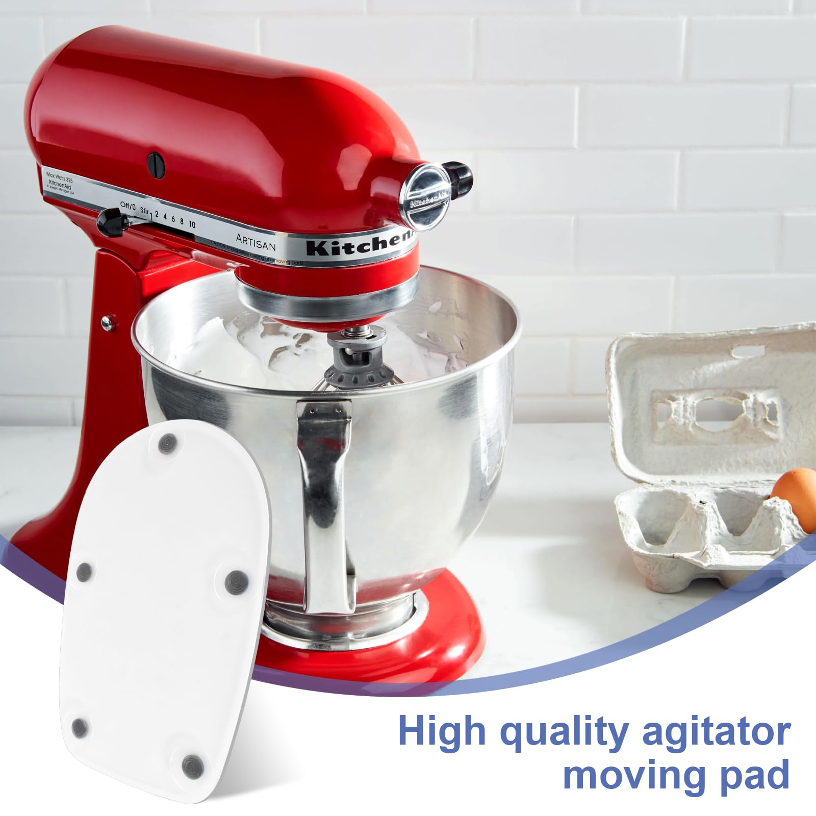 Tappetino Scorrevole Compatibile con KitchenAid 4.5-5 Qt Stand Mixer, Tappetino per Miscelatore da Cucina, Tappetino Scorrevole per Robot da Cucina Accessori, Parti di Ricambio per Mixer