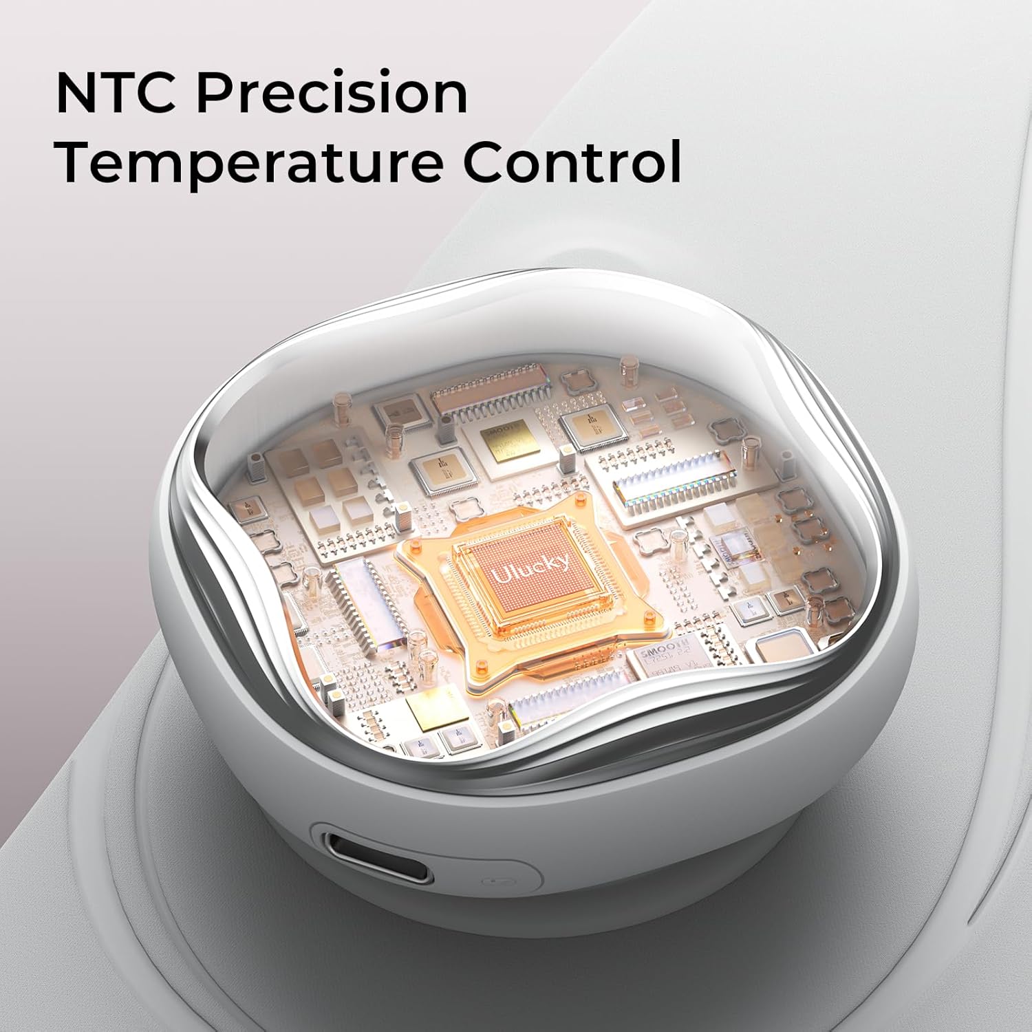 Portable Cordless Heating Pad – Feather-Light Yoga Fabric, Barely-There Comfort, Smart APP Timer, 3 Heat Levels, USB Magnetic Charging, Foldable Design – Ideal Gift for Women & Girls(White) - Image 7