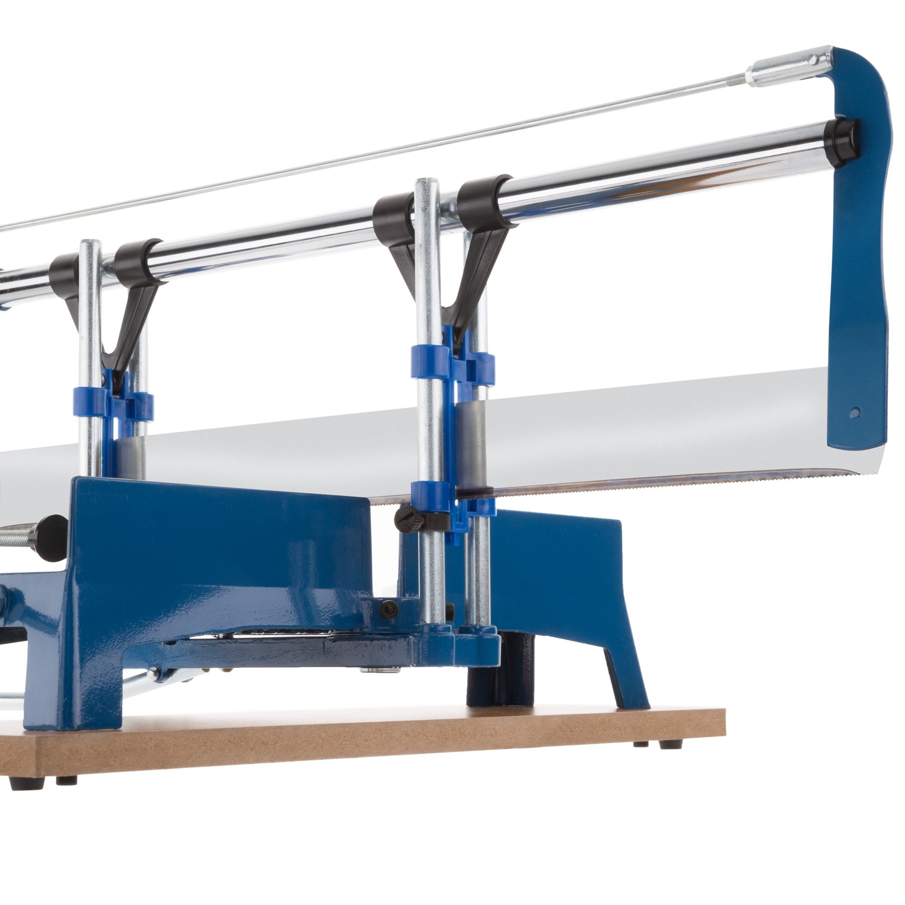 Tectake Scie à Onglet 550 mm 11 Angles Préréglés Hauteur de Coupe 120 mm Bois Plastique Aluminium