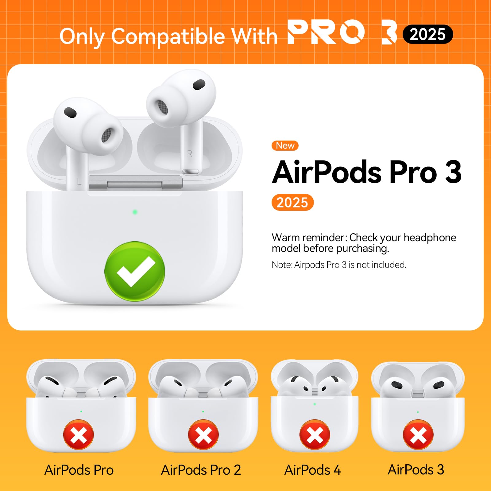 Amazon | Inesore 交換用イヤーチップ 5組 AirPods Pro 3 (2025) 用