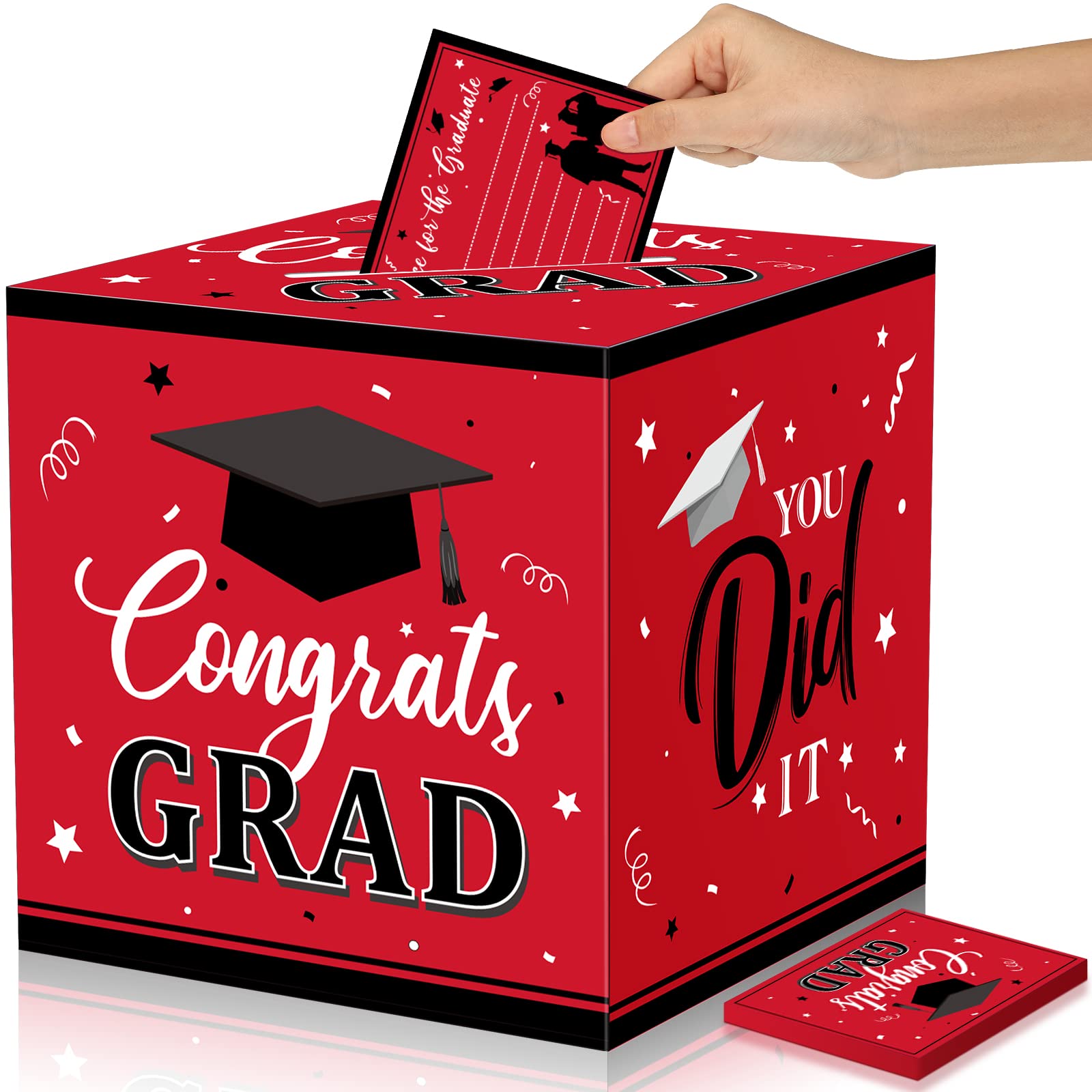 Amazon.com: Nezyo Graduation Card Box with 30 Pcs Advice Cards