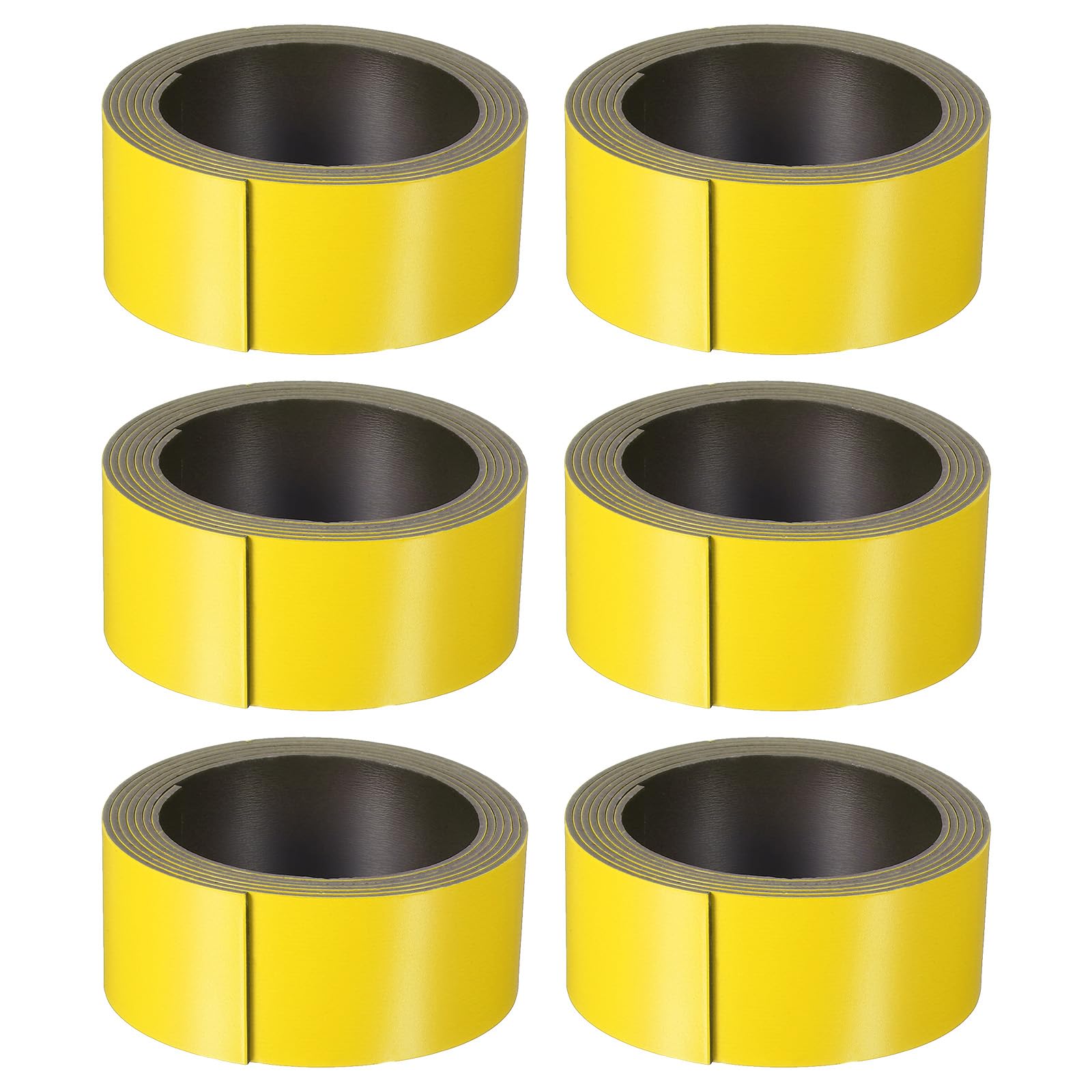 Bande magnétique effaçable à sec jaune PATIKIL 6 rouleaux d'étiquettes aimantées