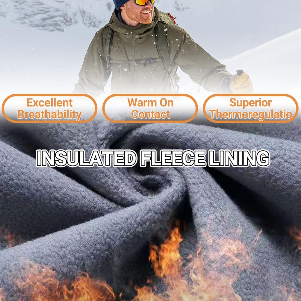 Trajes Nieve para Snowboard 2 Piezas, Chaqueta Softshell para Hombre, Traje Combate Indumentaria Militar, Traje Esquí para Exteriores, Conjunto Chaqueta Y PantalóN TáCtico