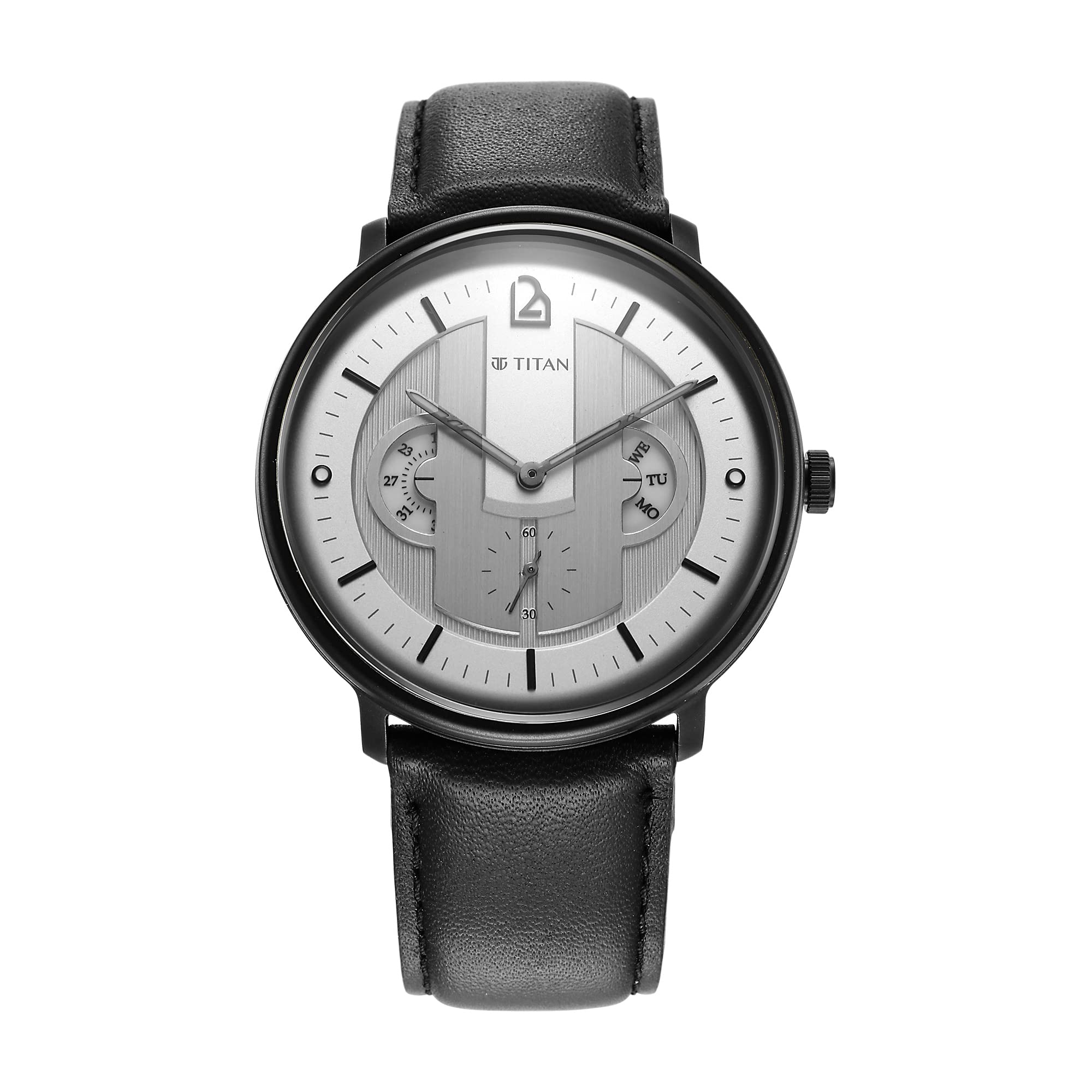 Titan Regalia Quartet Silver Dial Quartz Multifunction Leather Strap Watch for Men-NS1882NL01 (B0BFMBVV72) Amazon Price History, Amazon Price Tracker