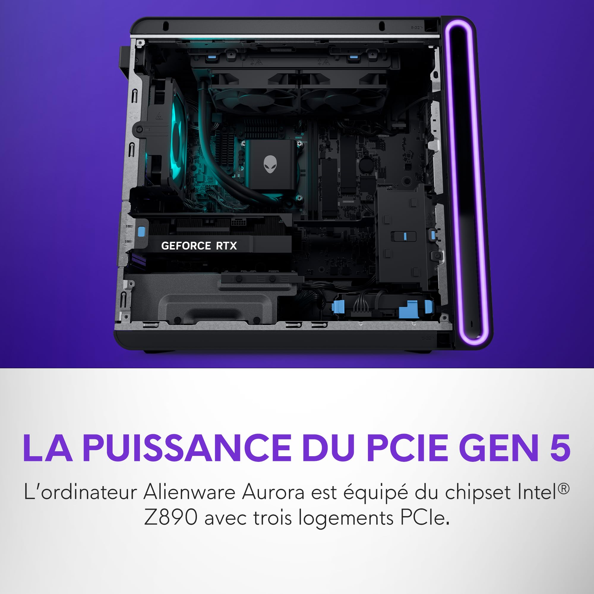 Alienware Aurora Ordinateur de Bureau Gaming, Intel Core Ultra 7 265KF