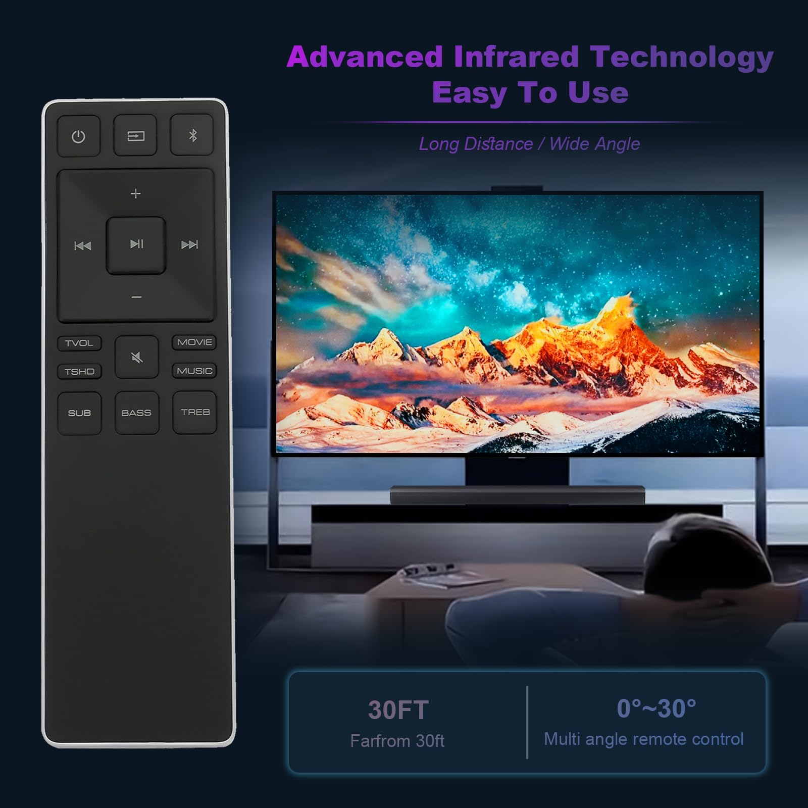 新しいxrs551-d xrs551dサウンドバーリモートフィットfor VIZIO sb3820-c6?sb4451?C0?sb4051d5?sb4451-c0?sb3851d0?sb4051-d5?sb3851-d0 Amazon | 新しいxrs551-d xrs551dサウンドバーリモートフィットfor