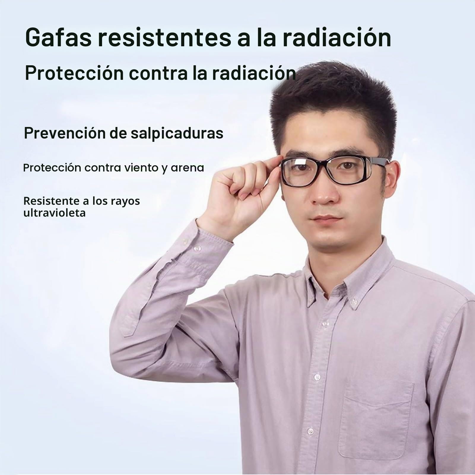 Gafas Protectoras RadiolóGicas De Plomo (con ProteccióN Lateral), 0,5/0,75 mmpb Gafas Protectoras RadiolóGicas De Rayos X, Ligeras Y CóModas, con Estuche para Gafas,0.75mmpb