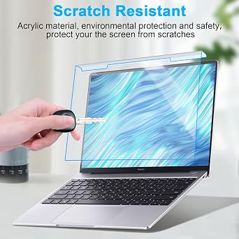 Blue Light Blocking Screen Protector Panel for MacBook Pro 14 inch 2023 2022 2021 M2 A2779 A2442 M1 Pro/Max, Anti-Scratch MacBook Screen protector, MacBook Blue Light Filter Hanging Type