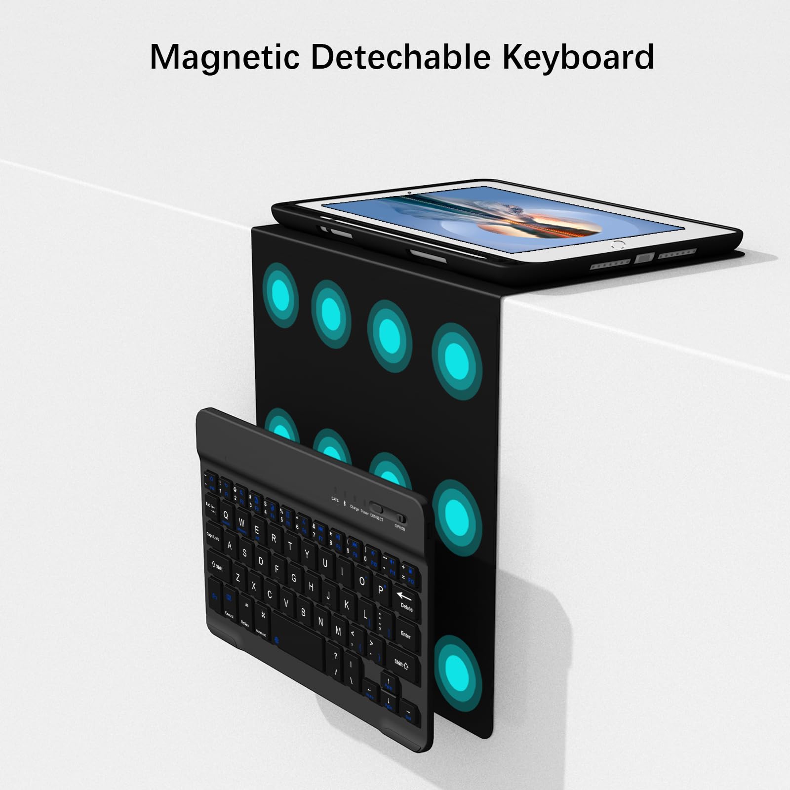 Keyboard Case for iPad Mini 4/5 with Pencil Holder, Black : Amazon