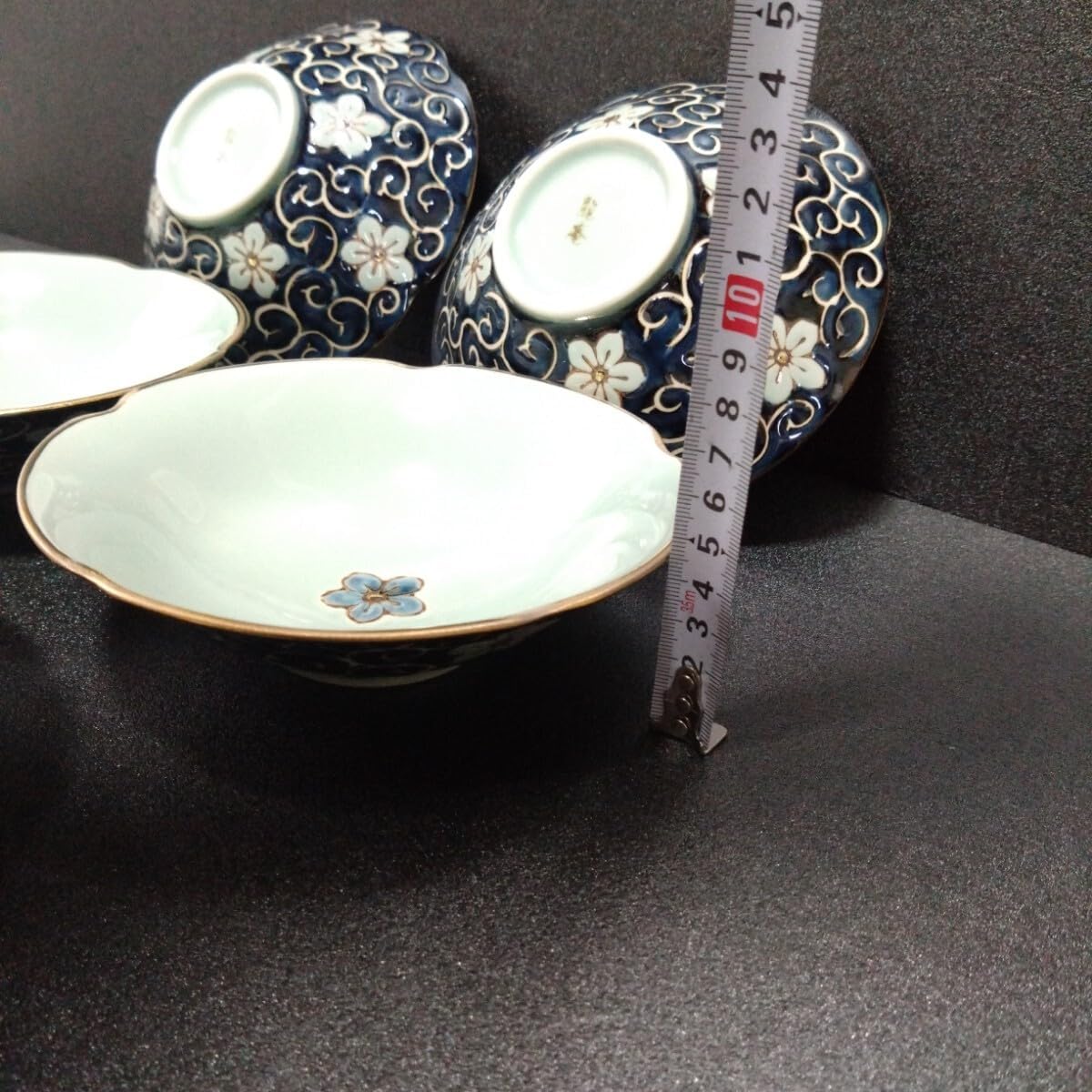 波佐見焼 龍庵窯 深中皿5枚 元箱なし 銘々皿 中鉢