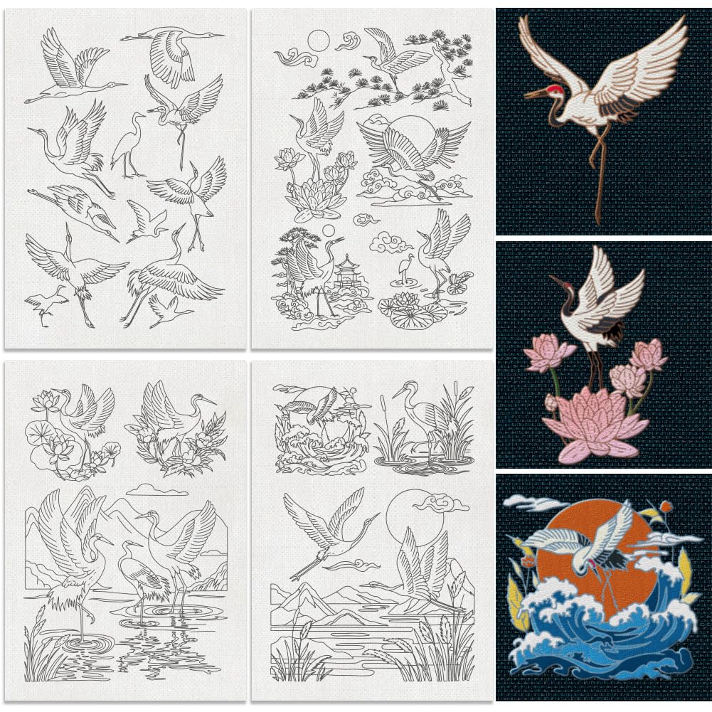 DOODLREAM Lot De 32 Stabilisateurs De Couture à La Main Solubles Dans L