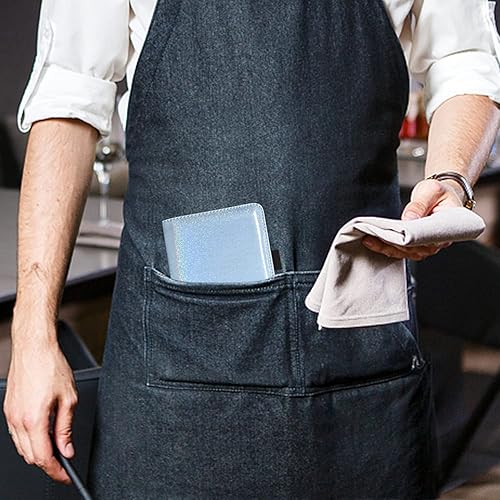 Miniatura 64 de ACdream - Libretas de servicio para camarero, cuaderno de recibos de comensales, bonito organizador de piel, cartera para dinero, para presentar AB