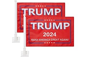 2020 Trump Car Flag - Double Sided & Scratch Resistant Flags for Trump Supporters