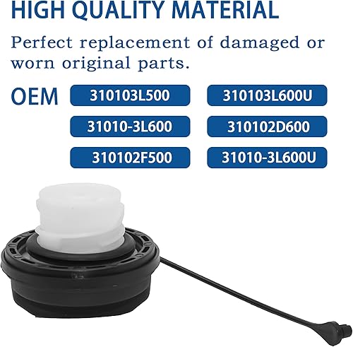 Miniatura 3 de Tapa de gasolina 31010-3L600, tapa de combustible para Hyundai Motor-Accent 2006-2019, Azera Elantra, Elantra GT, Entourage, Equus, Genesis, Genesis