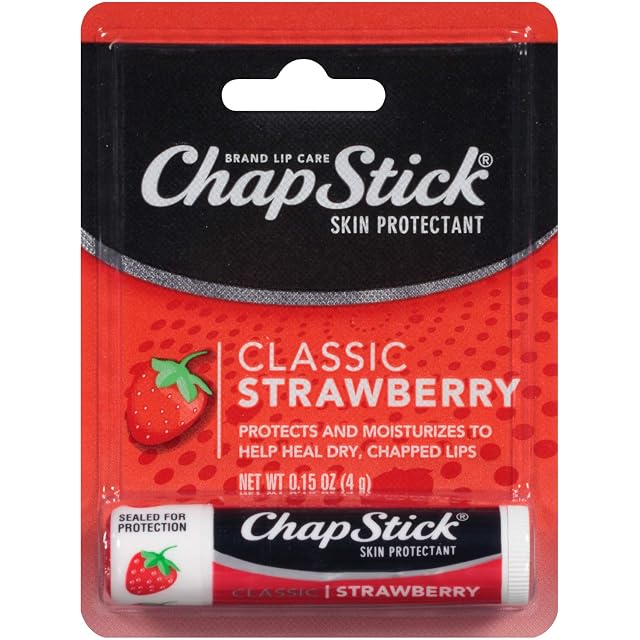 ChapStick Lip Balm Strawberry 0 15 oz Pack of 10