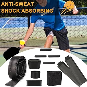 新品ピックルボール パドル　アガシエッジグリップテープ3個 ボール付き　5本在庫 最終割引！新品ピックルボールパドルアガシチャンピオングリップ