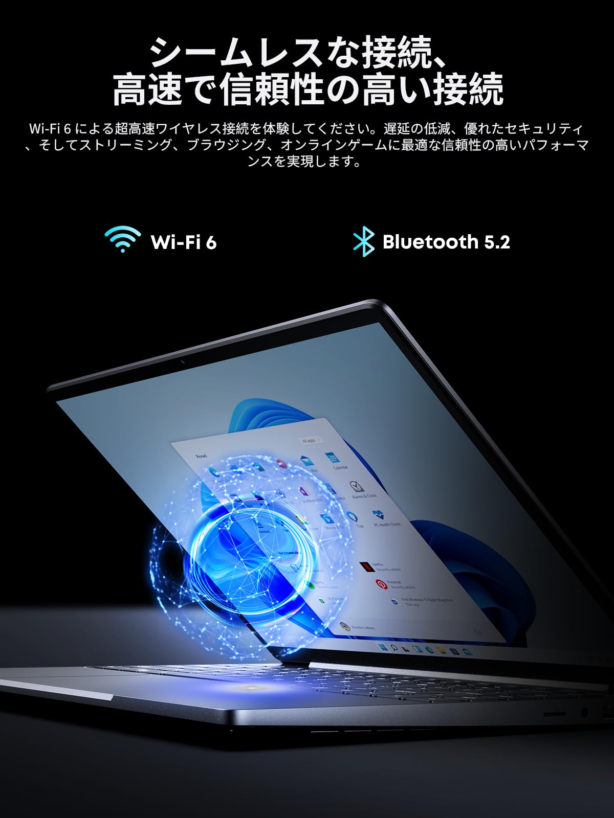 CHUWI ノートパソコン Office 2024 搭載 パソコン 2160*1440 2K CoreBook X 14.1インチ Ryzen 5 7430U プロセッサー搭載 メモリ16GB SSD512GB Windows11 HDMI 4K出力/Type-C*2/Wifi6 BT5.2 100W webカメラ/バ46.2Wh/1.35kg/オフィス・エンタメノートPC 画像 6