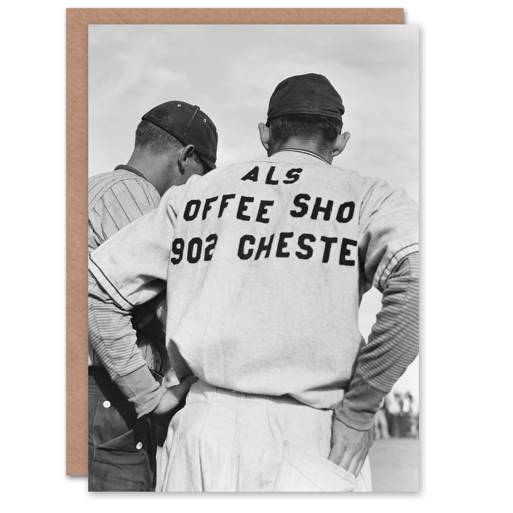 Artery8 Dorothea Lange Art Card Baseball Game Shafter Migrant Camp