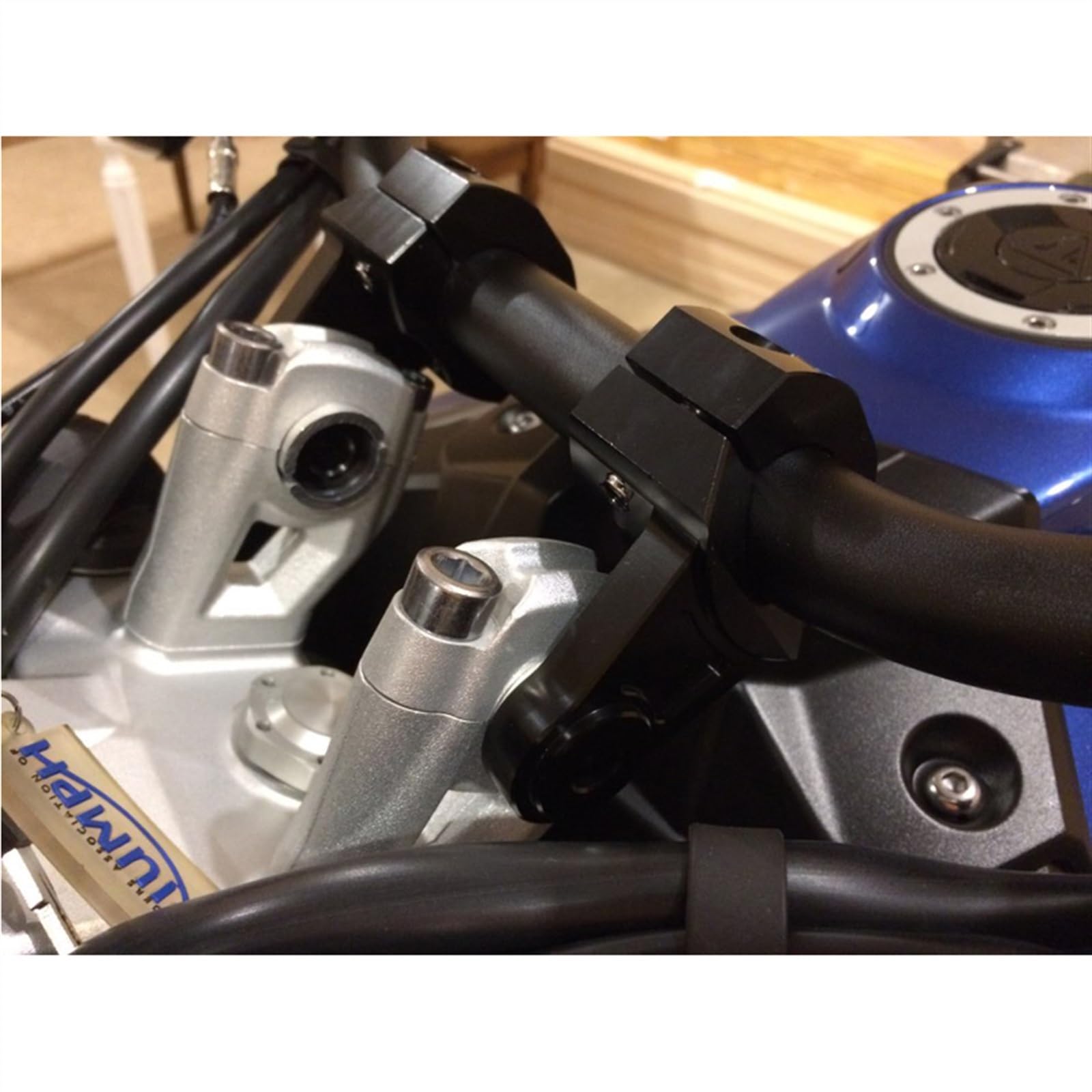 WOLWES Riser Manubrio per Moto Riser Manubrio Moto Compatibile con CR250R CR125R CR500R 7/8 '' 22mm Manubrio Moto Fat Bar Mount Morsetti Riser (Color : 2)